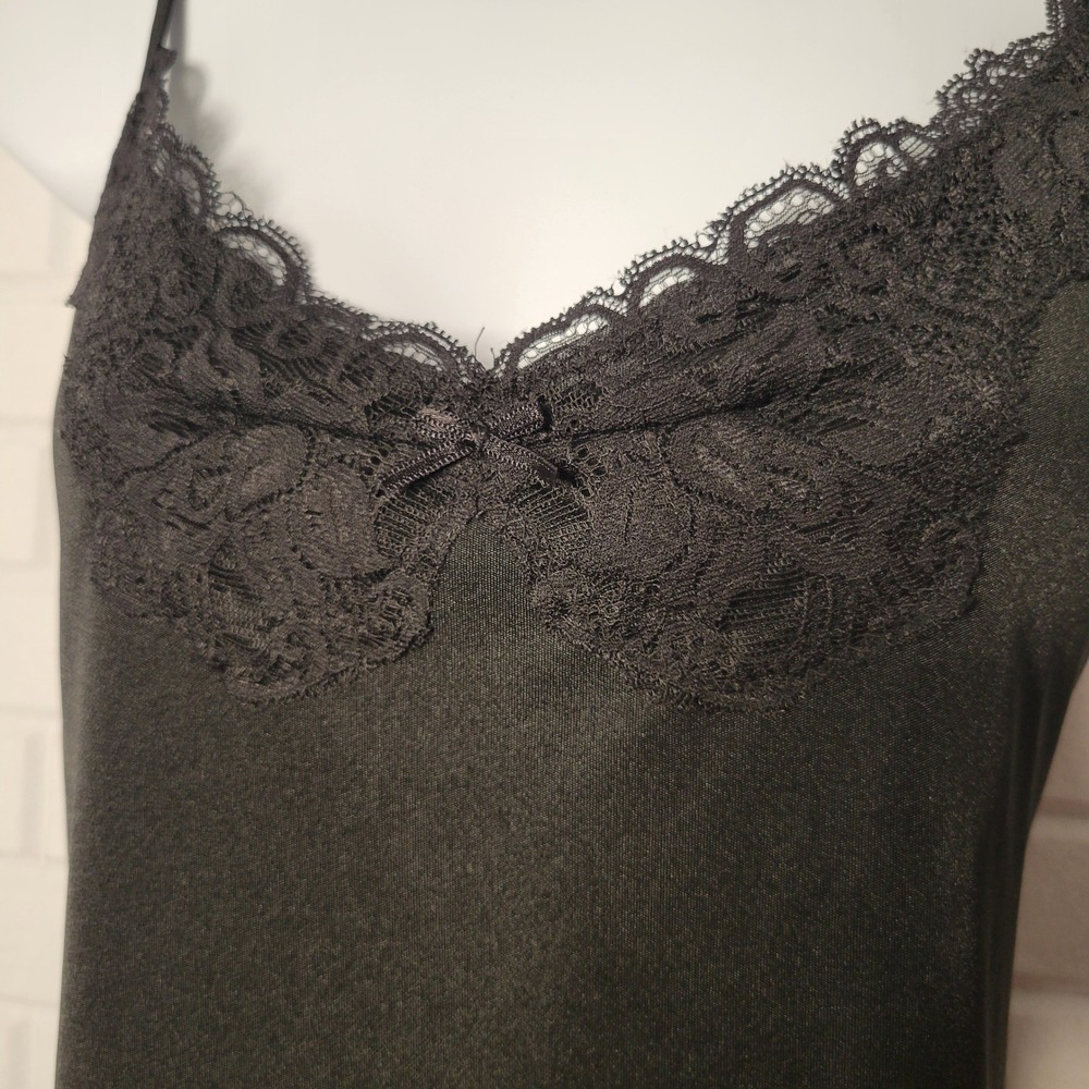 Vintage Y2K The Limited Camisole XL Black Lace Trim Shelf Bra NWT - Picture 4 of 14
